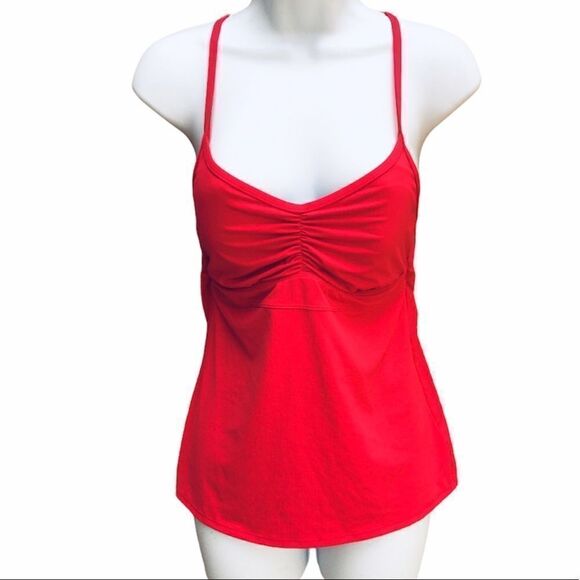 Athleta Racerback Removable Pad Bra Tankini TOP ONLY - Picture 1 of 15